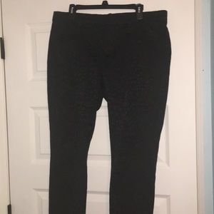 Black Cheetah Pants